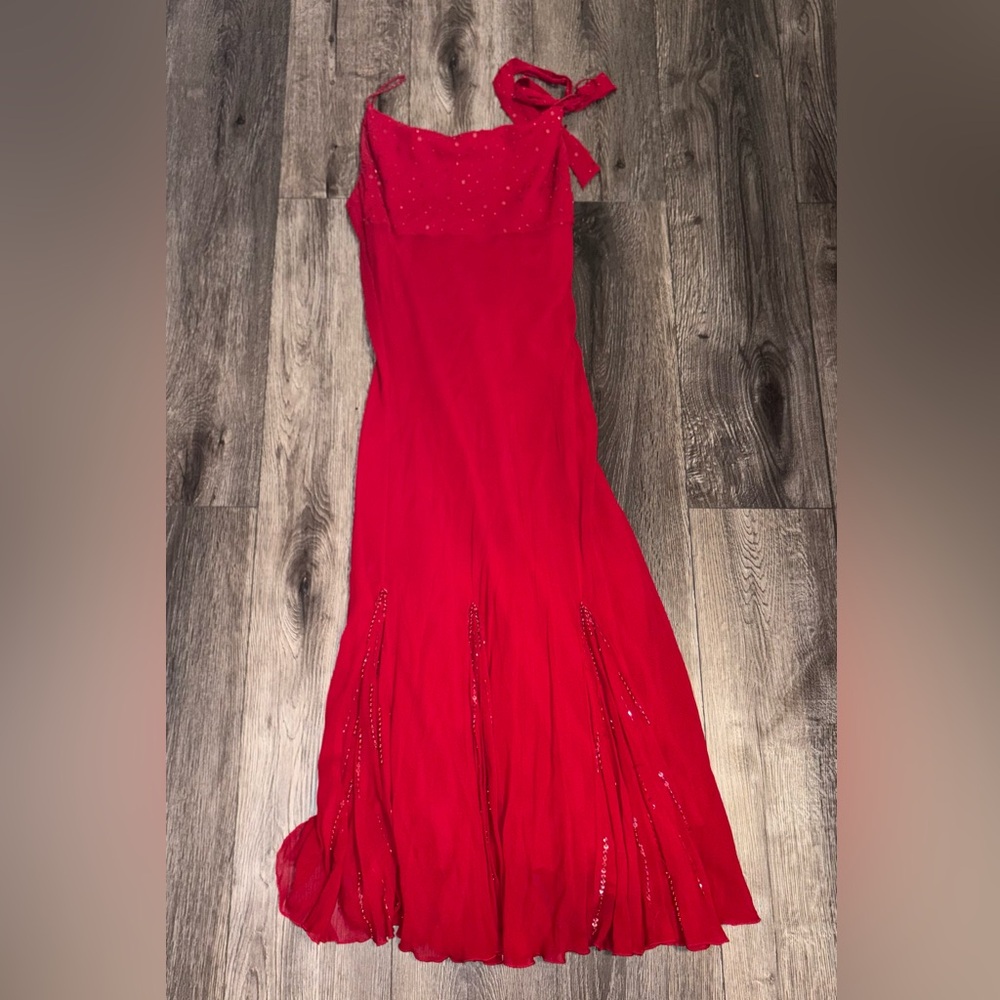 Dina Bar-el Red Evening Gown